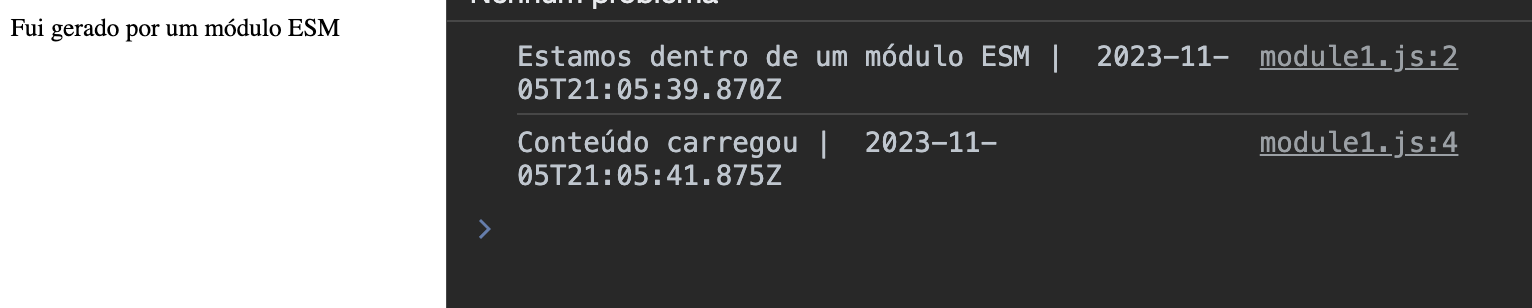 ESM no Frontend